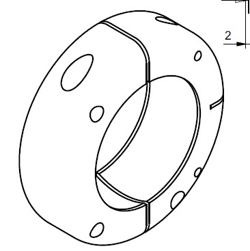 JEU DE   2 BRIDES DE SPHERE