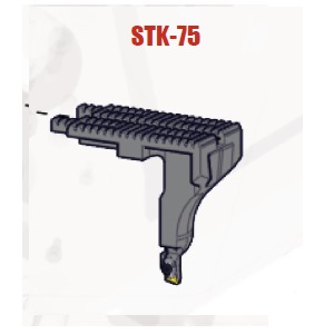 PORTE-PLAQUETTE STK75 MONOBLOC 6MM