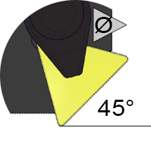 BIT HOLDER TRI S2730 11MM (DIA. 1/4')- 45° COMPLETE