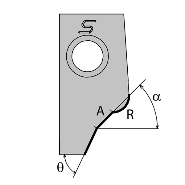 CUTTING BLADE 45.00- 1.30