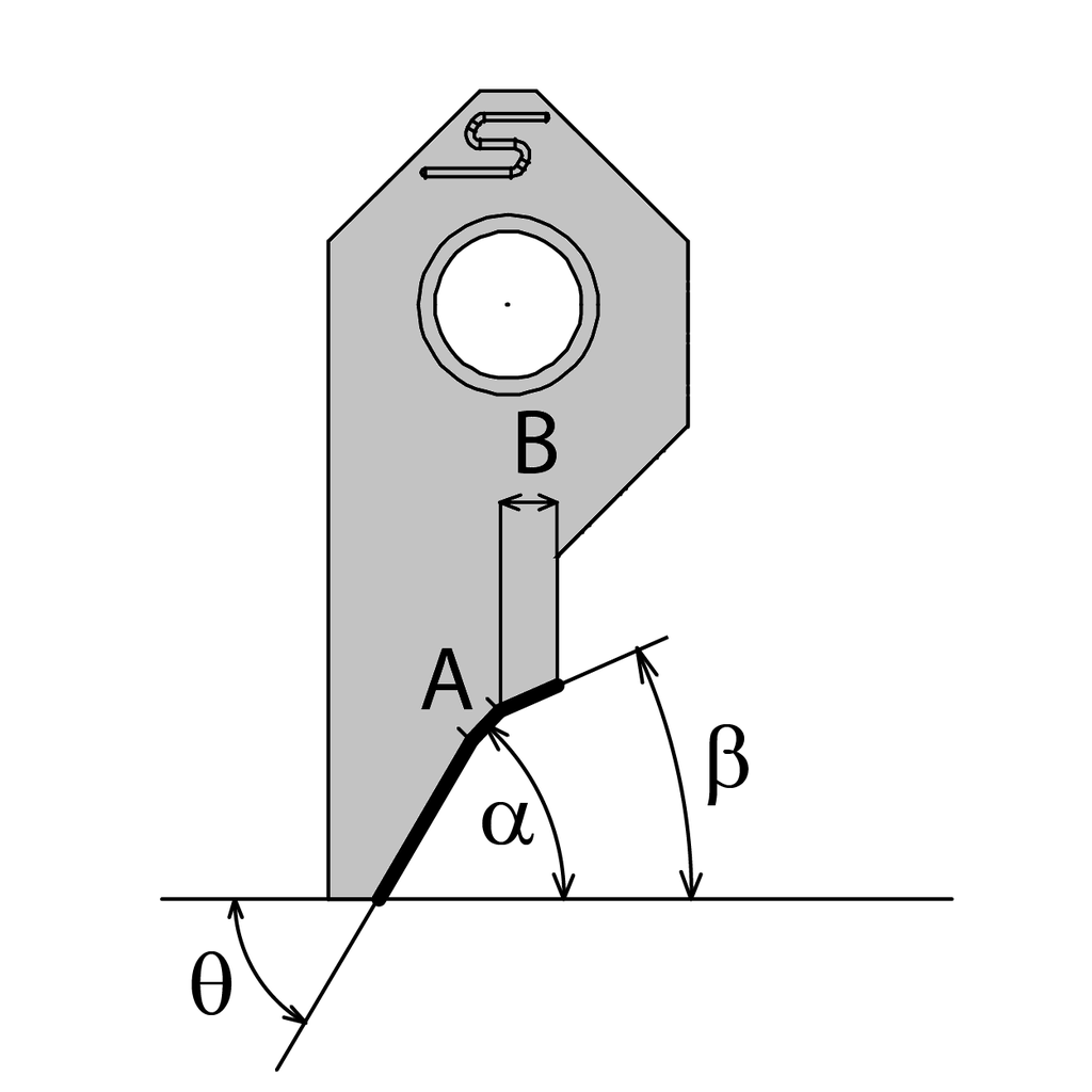 CUTTING BLADE 45.00- 0.80