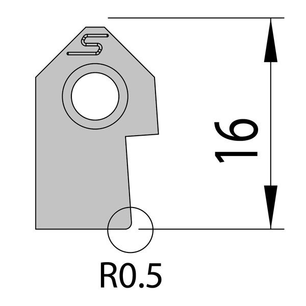 SC513-CARBIDE BIT L12 OFFSET