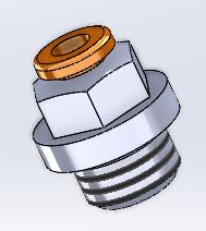 STRAIGHT FITTING MALE G1/8 - CYL DIA. 4
