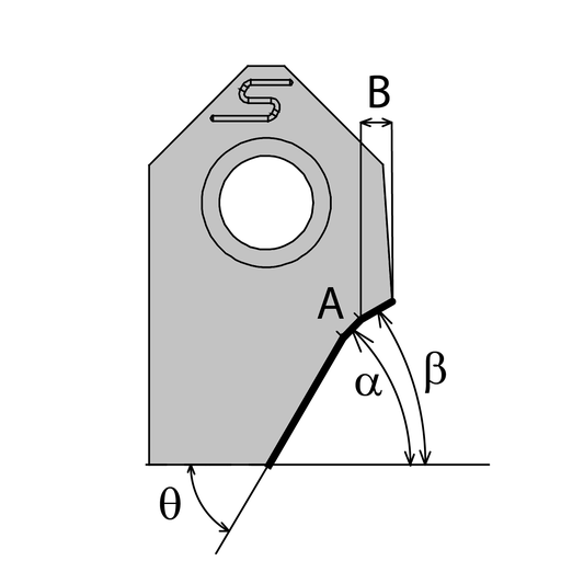 [025004] 13E45X60-A1 CARBIDE BIT 45.00- 1.30