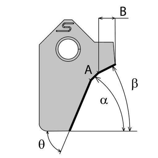 [001186] CUTTING BLADE 30.00- 4.00