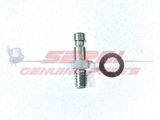 [010802] MALE STRAIGHT UNION M5 FOR SPT 1500 BLUE HOSE